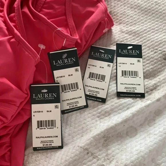 Ralph Lauren Ruffled Over the Shoulder One Piece - Picture 7 of 9